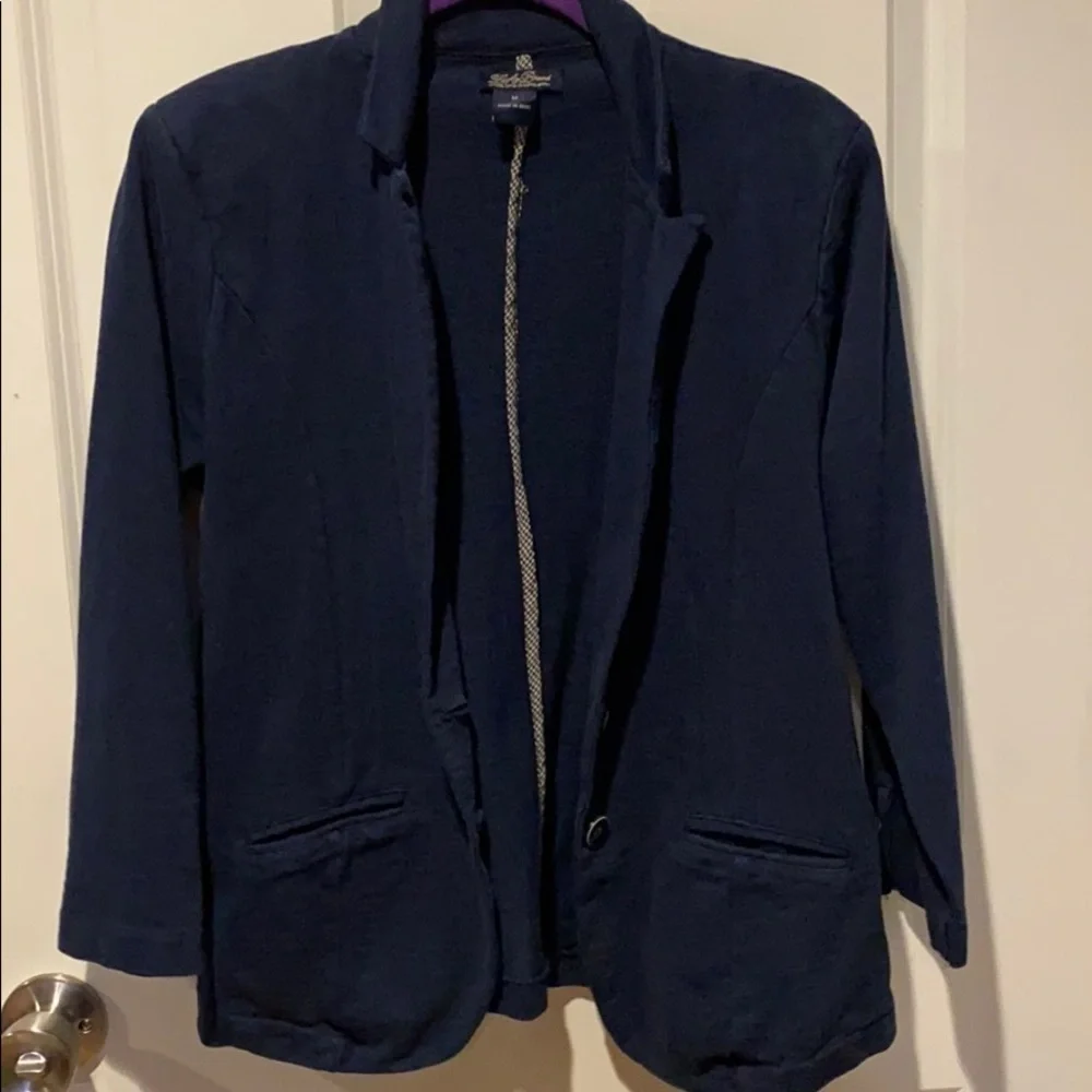 Lucky Brand Navy Casual Blazer EUC